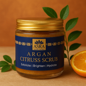 Argan Citrus Scrub – Brightening Exfoliator with Vitamin C & Argan Oil