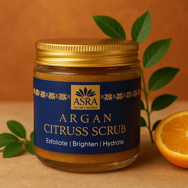 Argan Citrus Scrub – Brightening Exfoliator with Vitamin C & Argan Oil